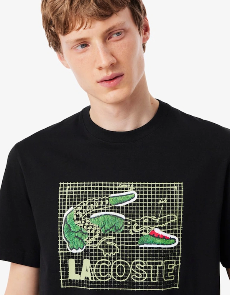 Lacoste Printed Cotton T-Shirt