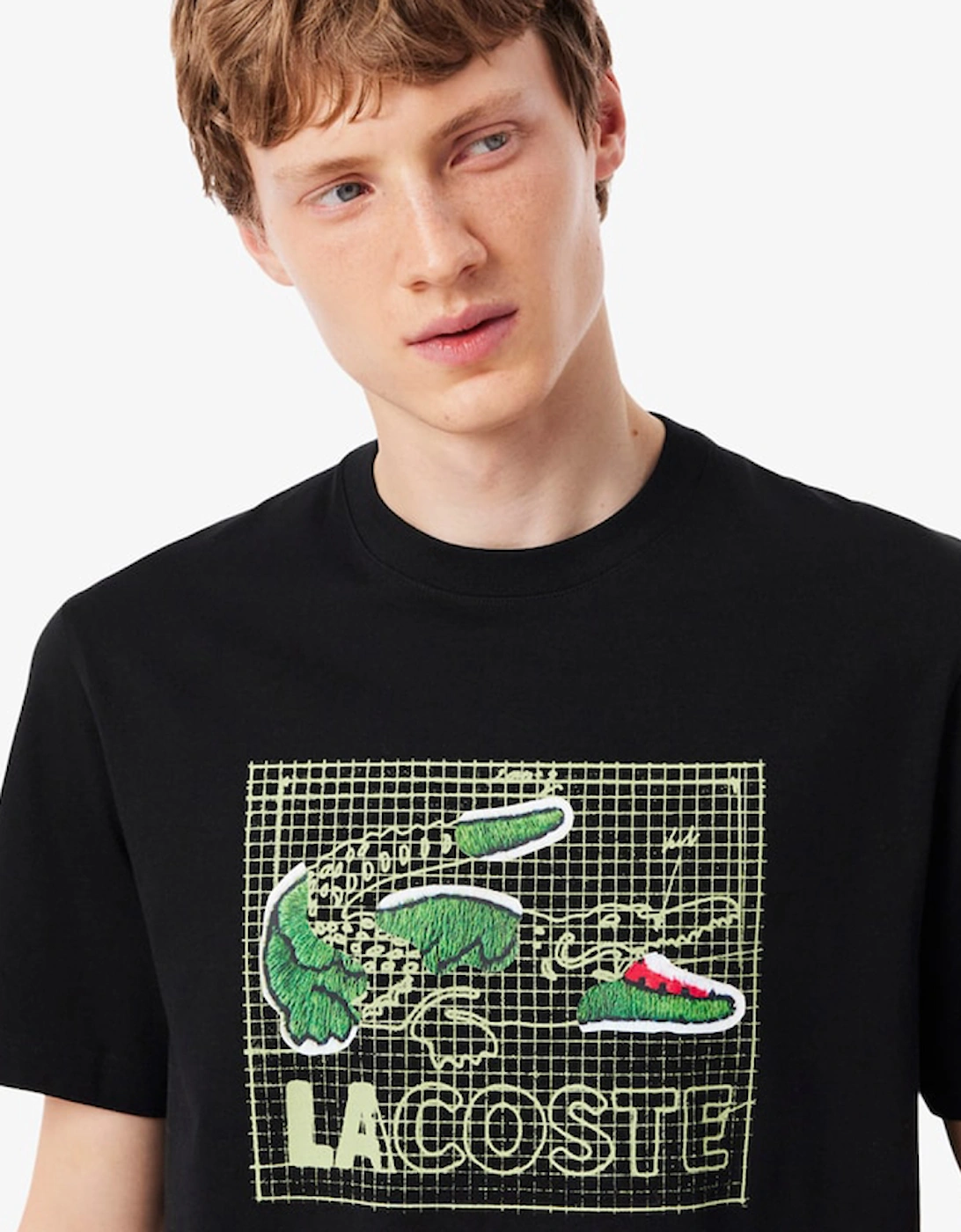 Lacoste Printed Cotton T-Shirt
