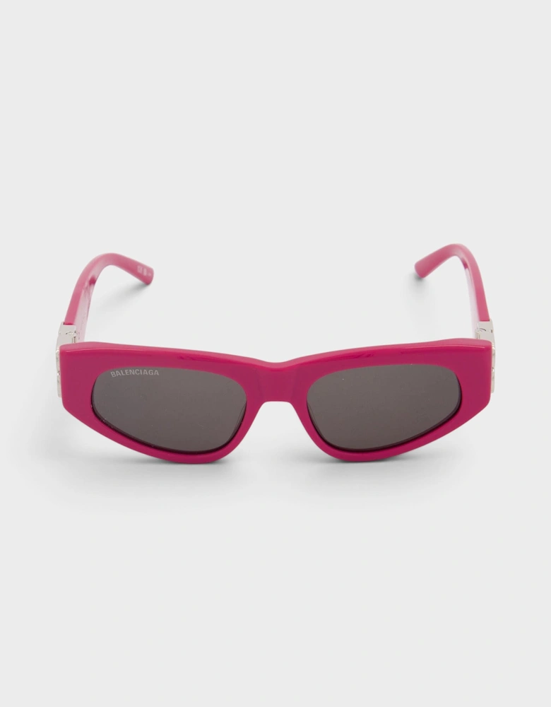 Logo Plaque Cat Eye Sunglasses Pink