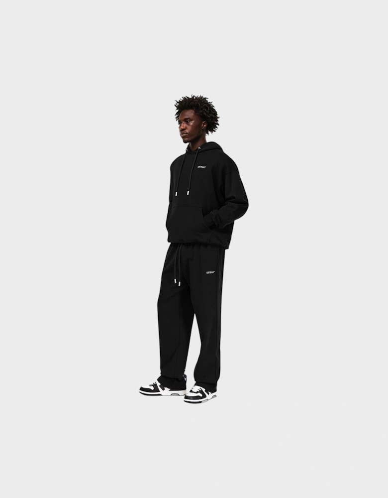 Vanish Arrow Closed Hem Fleece Sweatpants Black