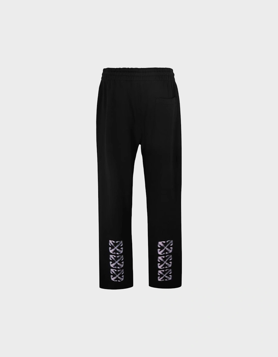 Vanish Arrow Closed Hem Fleece Sweatpants Black