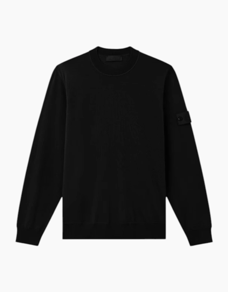 Stone Island Light RWS Pure Wool Ghost Black Sweatshirt