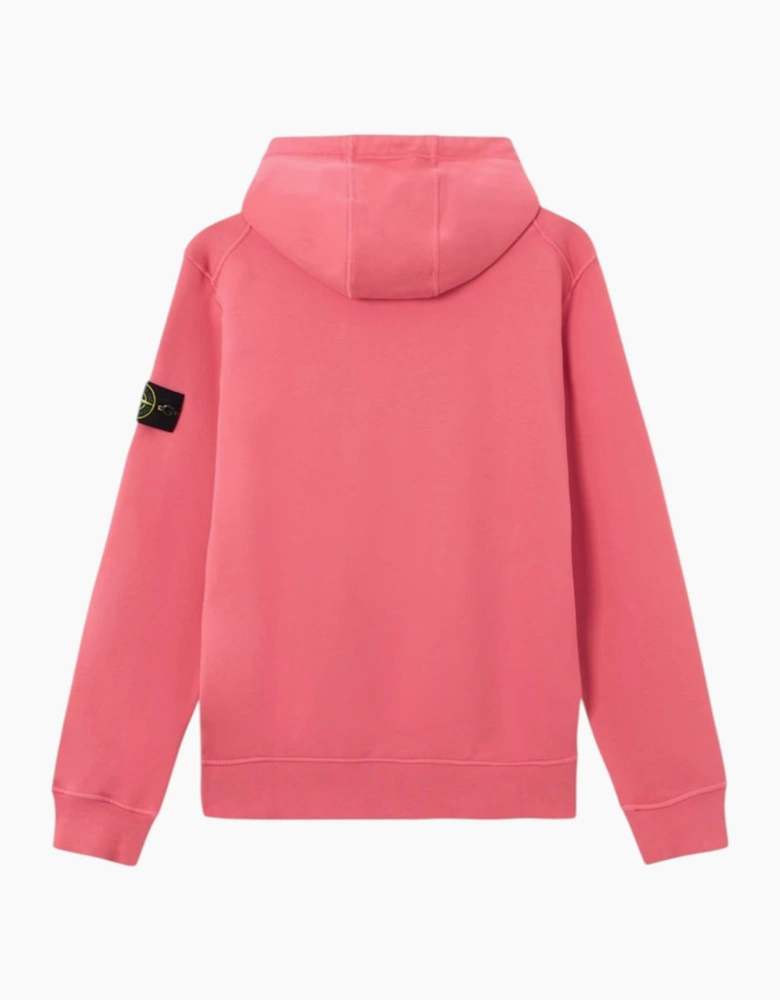 Stone Island Organic Cotton Geranium Pink Hoodie