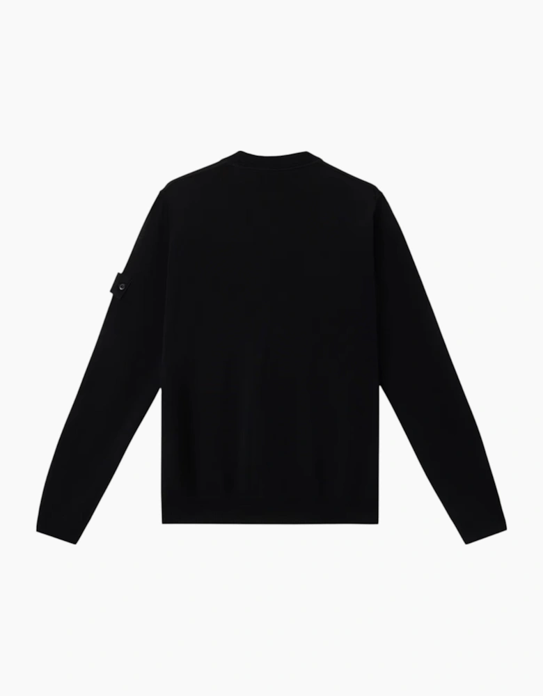 Stone Island Light RWS Pure Wool Ghost Black Sweatshirt