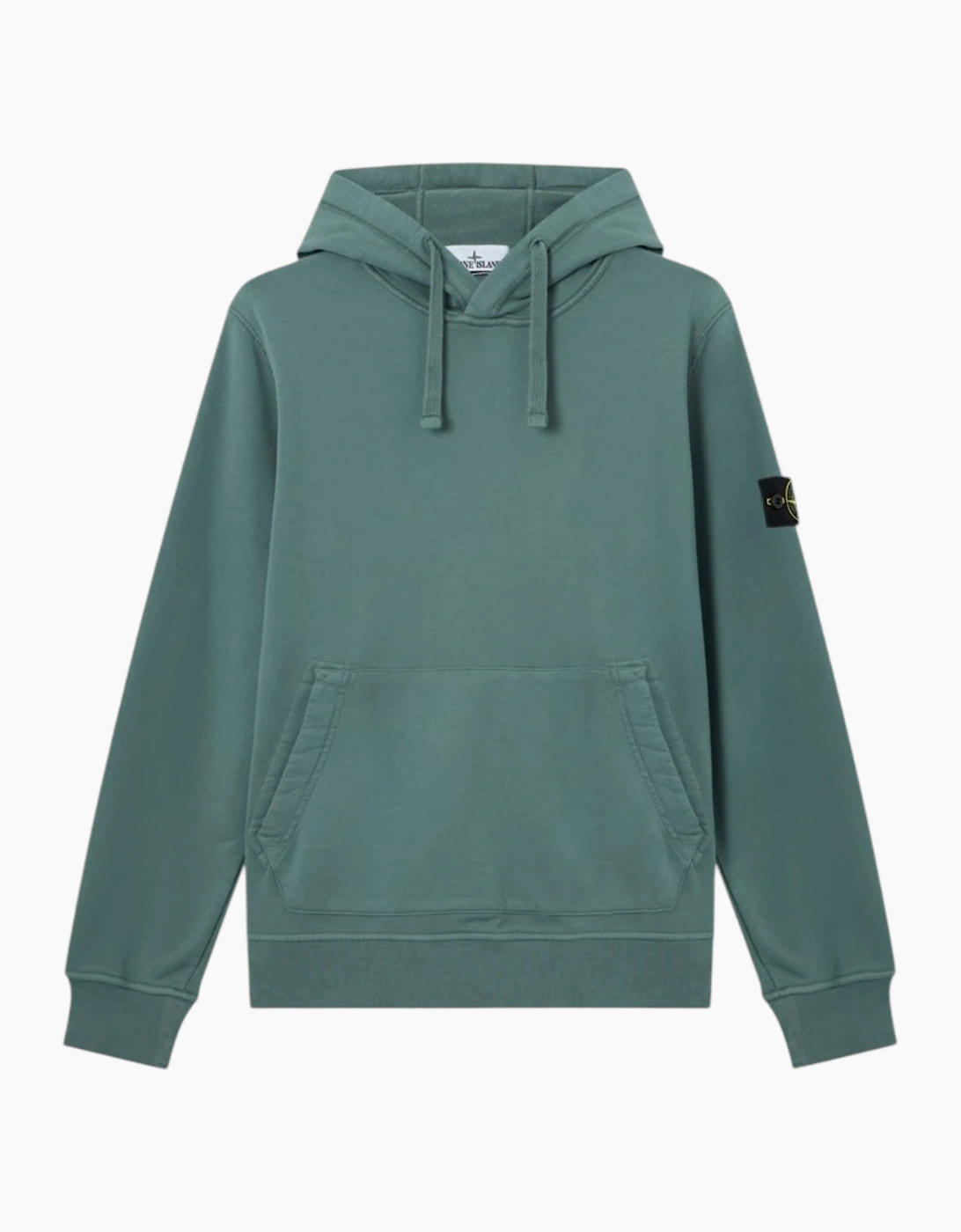 Stone Island Organic Cotton Ocean Green Hoodie