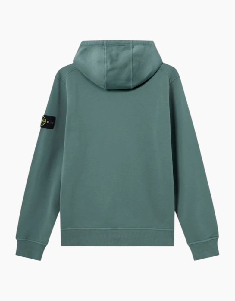 Stone Island Organic Cotton Ocean Green Hoodie