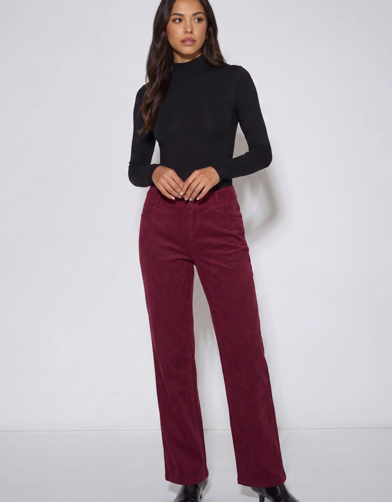 Mulberry Cord Straight Leg Trousers