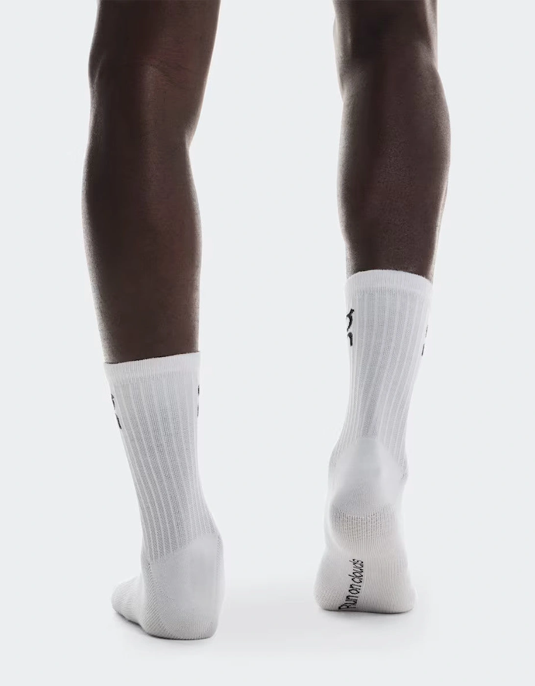 On Cloud Logo Socks High Crew 3 Pack White