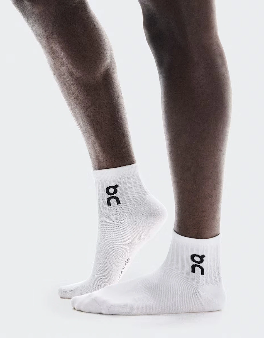 On Cloud Logo Socks Mid 3 Pack White