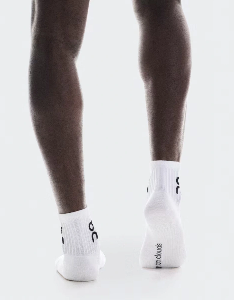 On Cloud Logo Socks Mid 3 Pack White