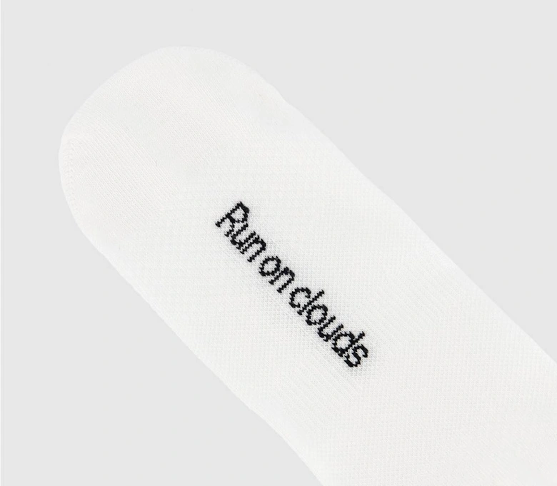 On Cloud Logo Socks Mid 3 Pack White