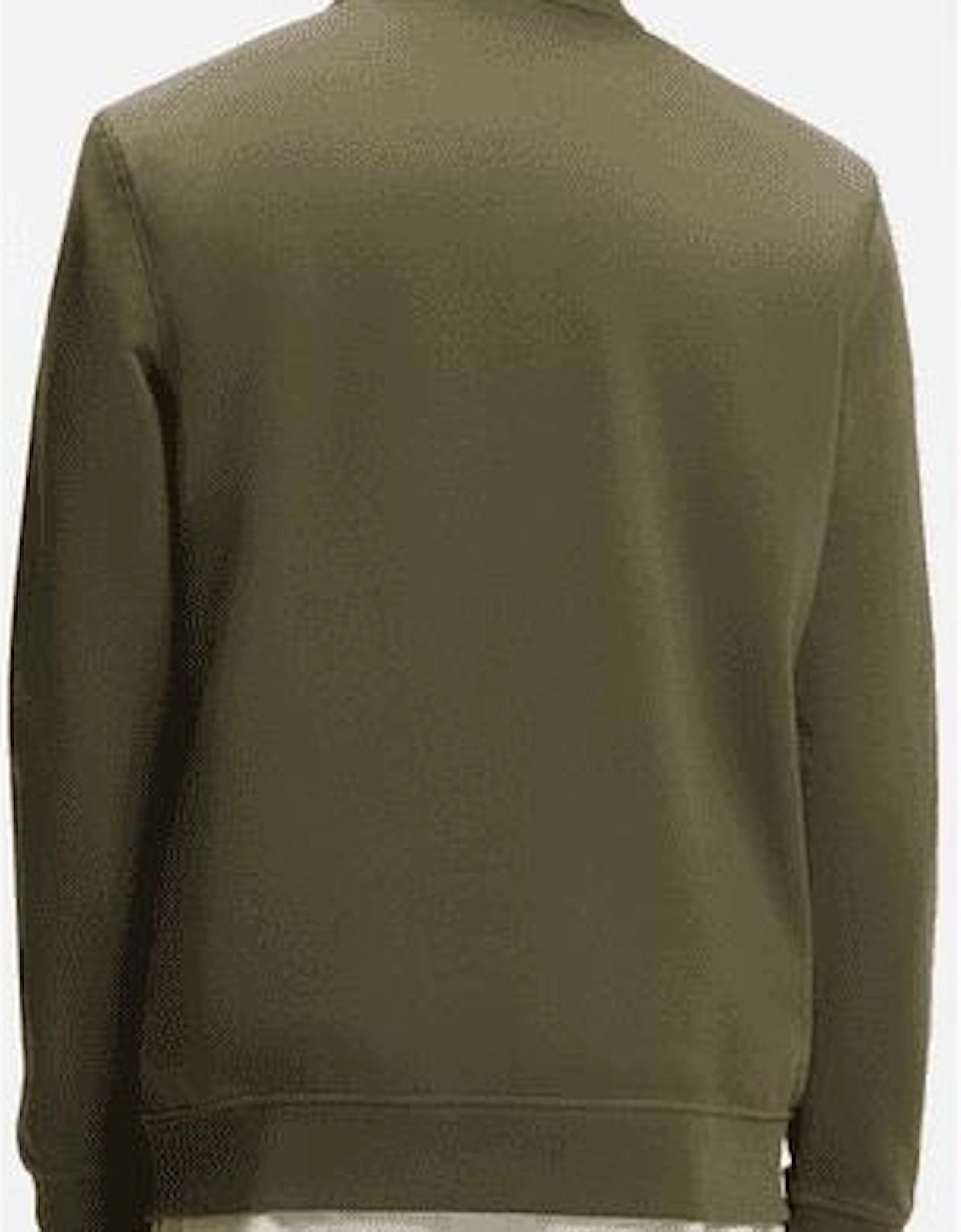 Zetrust Patch Logo Green Quarter Zip Sweatshirt