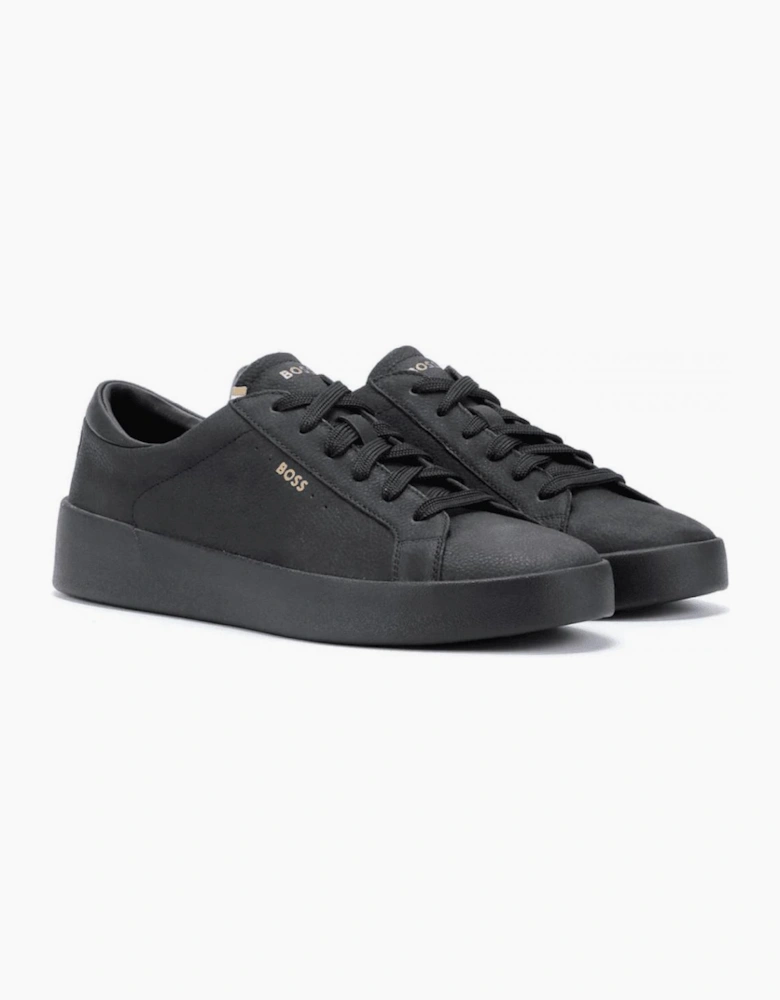 Belwar Black/Gold Leather Sneaker/Trainer