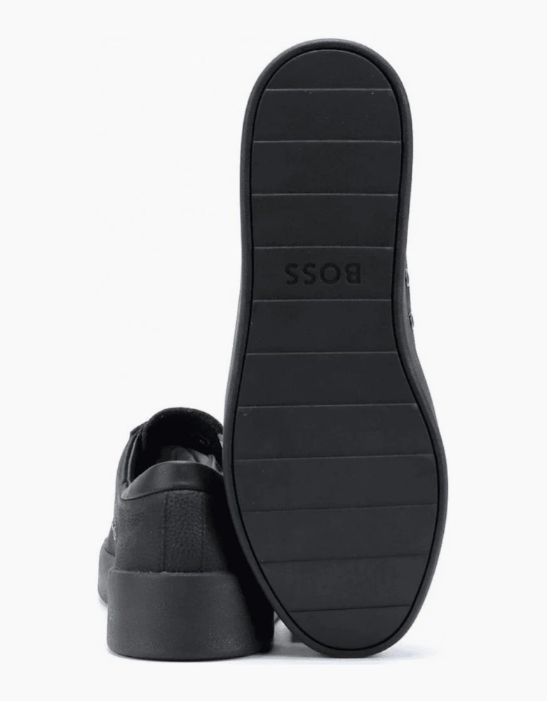 Belwar Black/Gold Leather Sneaker/Trainer