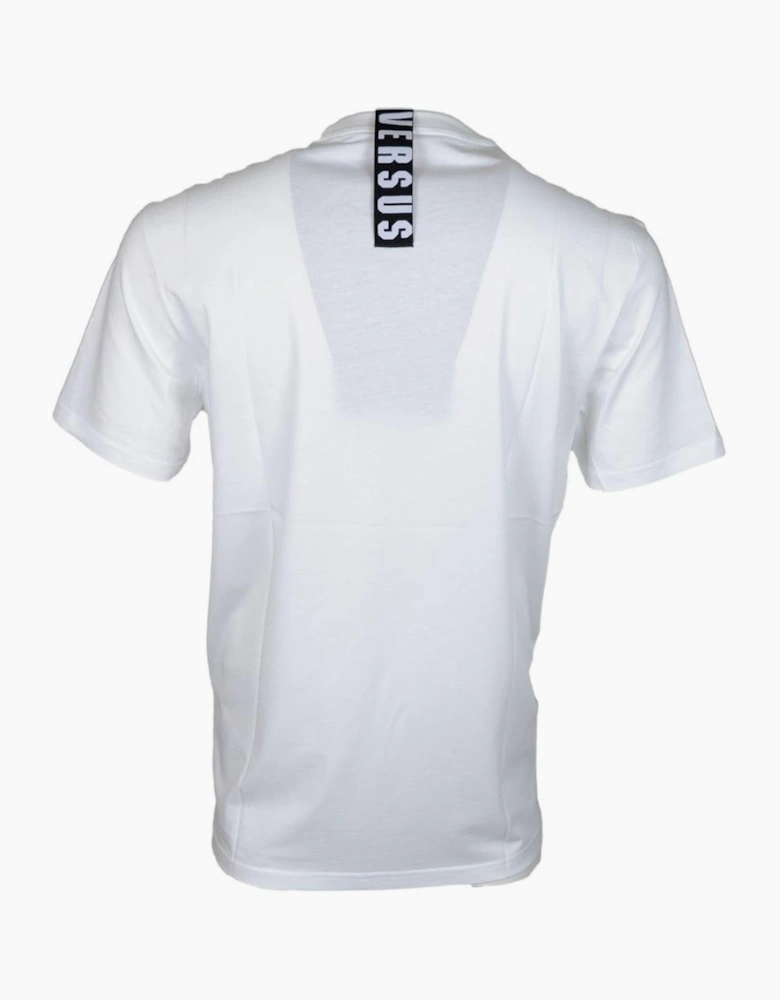 Versus BU90432 Plain White Extra Long T-Shirt