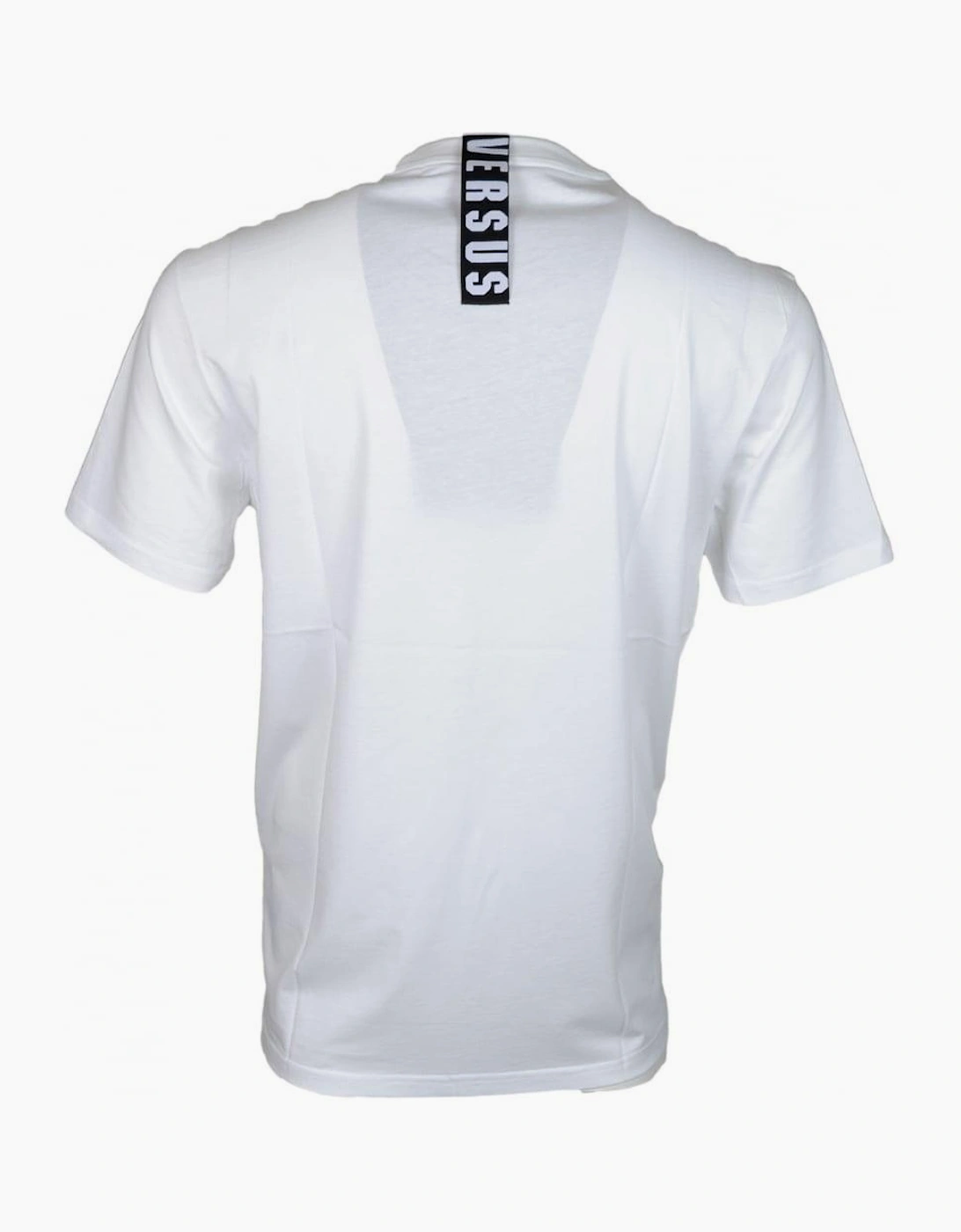 Versus BU90432 Plain White Extra Long T-Shirt