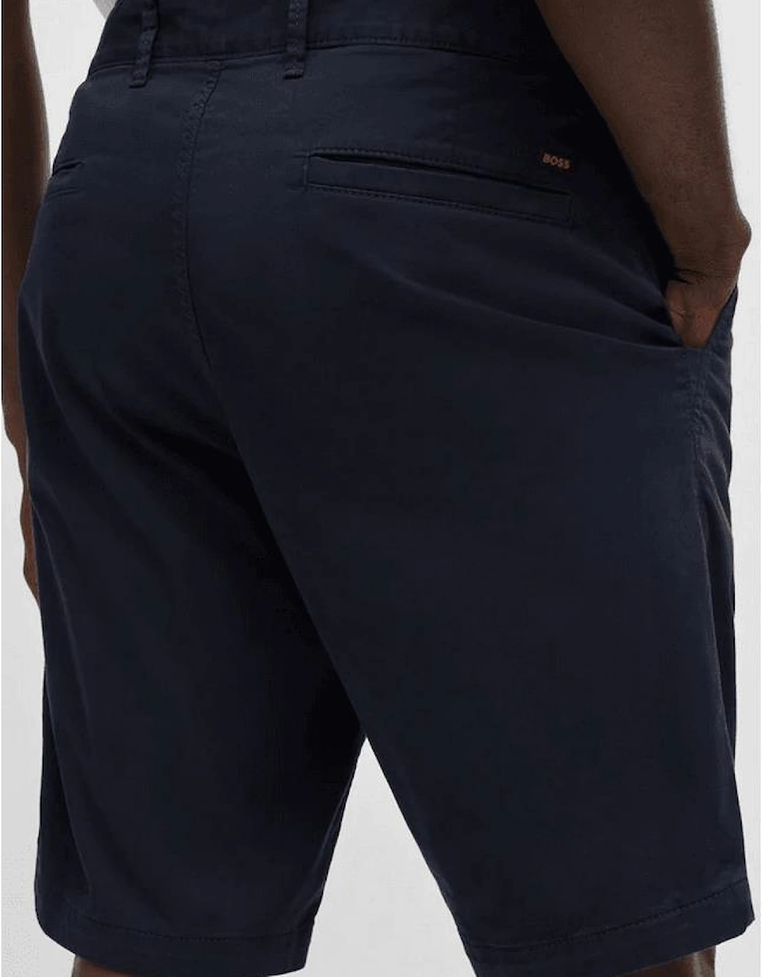 Cotton Slim Fit Navy Chino Shorts