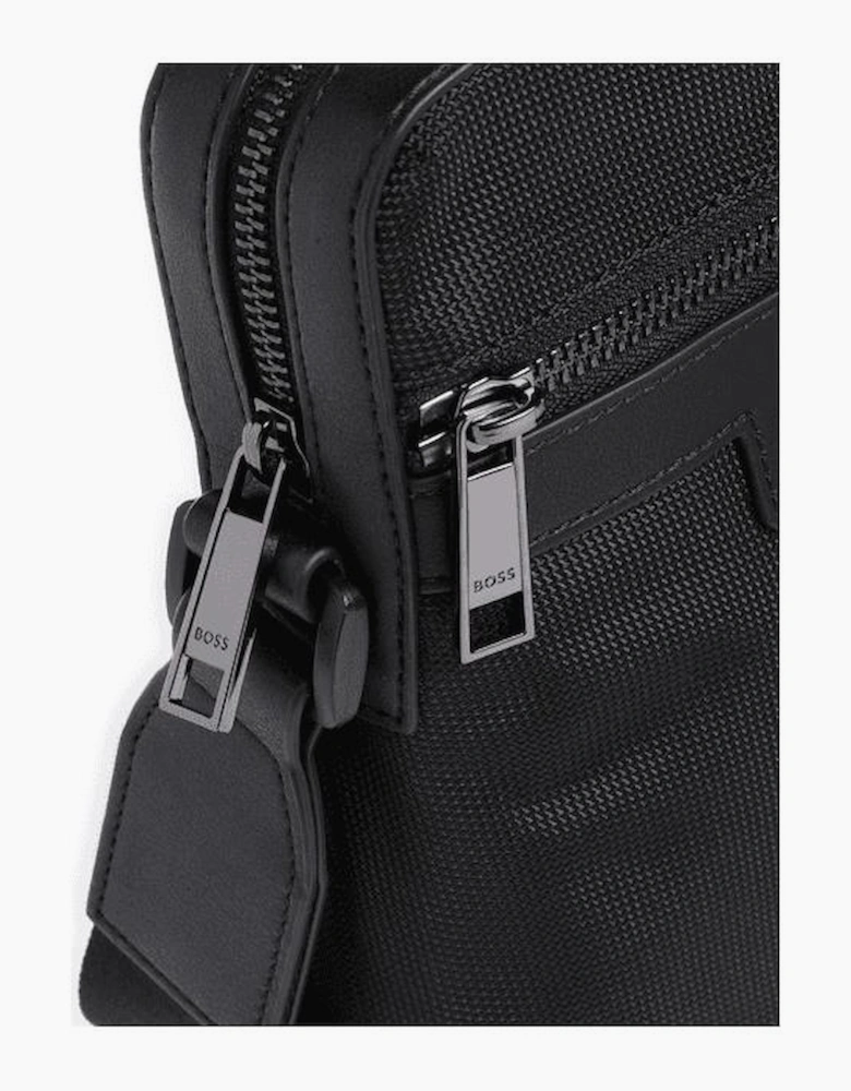 Ray Leather Black Crossbody Bag