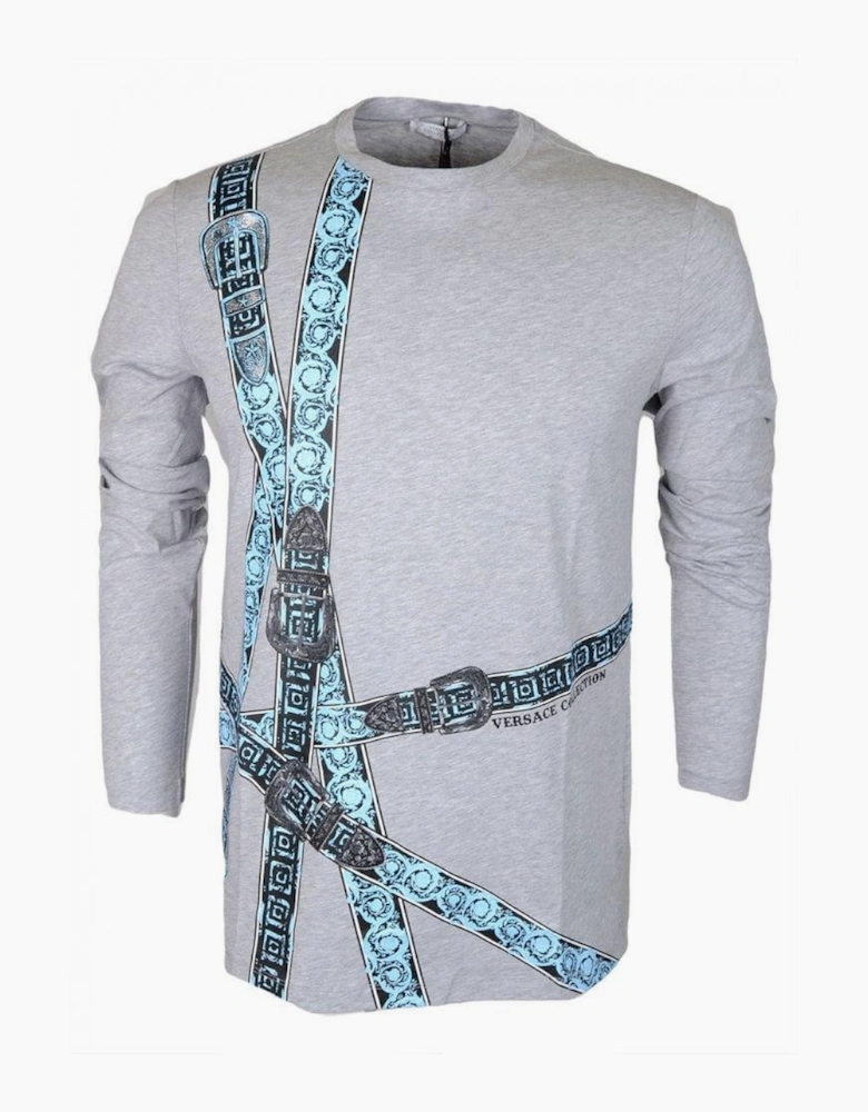 Collection Cotton Grey Long Sleeve T-Shirt