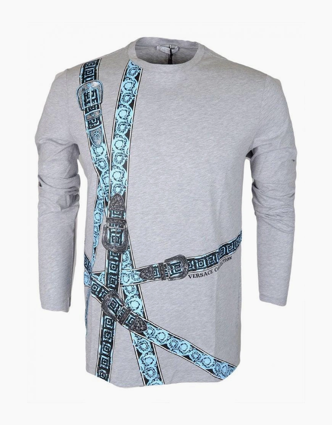 Collection Cotton Grey Long Sleeve T-Shirt
