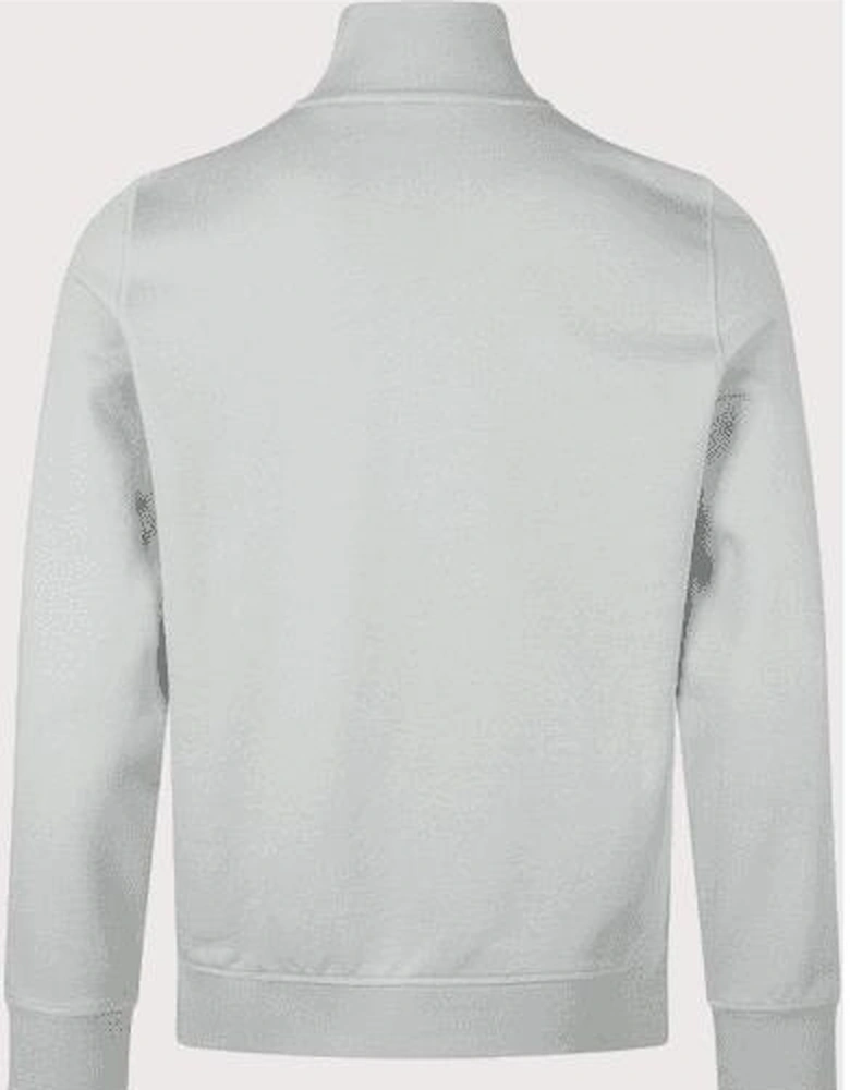 Zetrust Patch Logo Grey Quarter Zip Sweatshirt