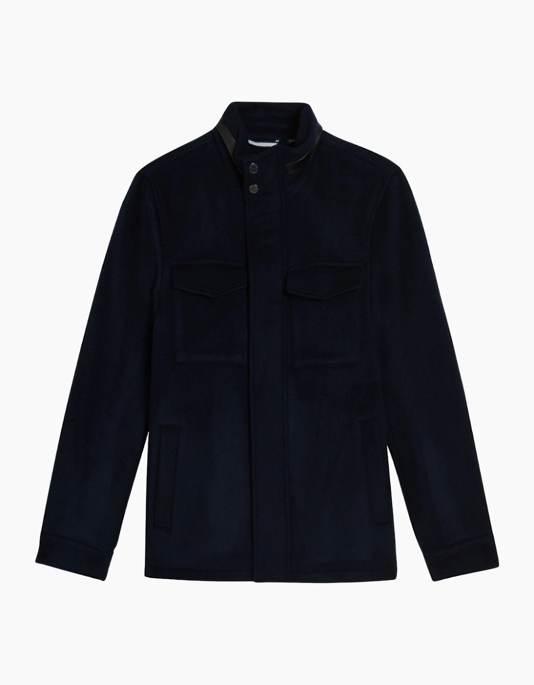 Ted Baker Knowl Funnel Neck Navy Field Jacket