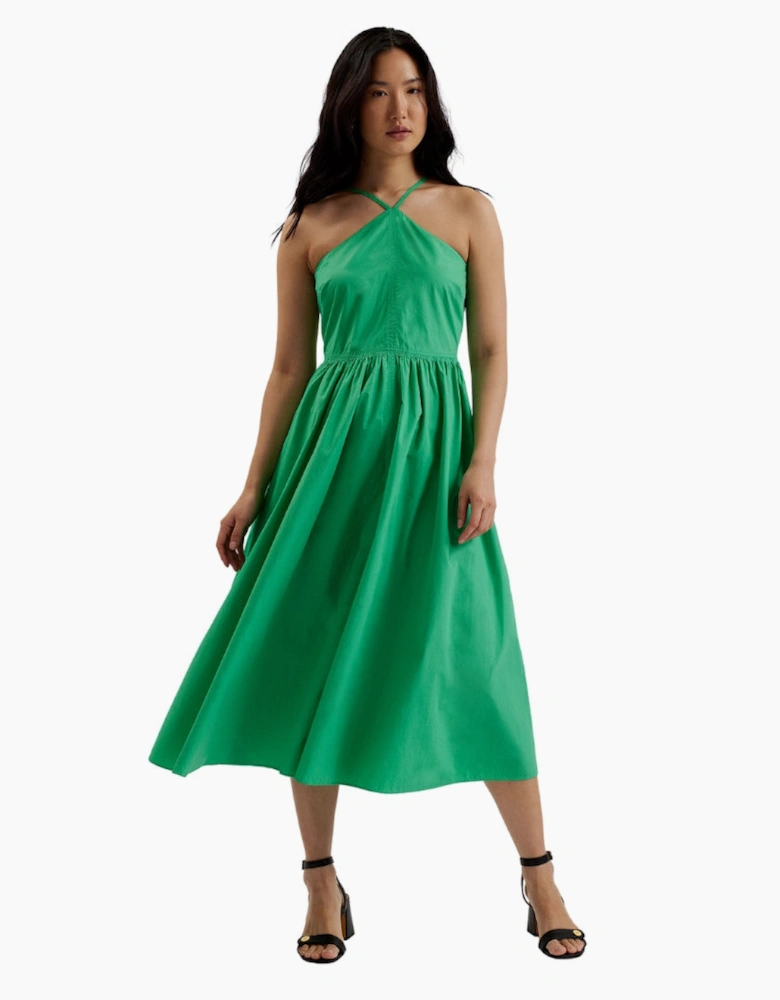 Ted Baker Vari Halterneck A Line Green Midi Dress