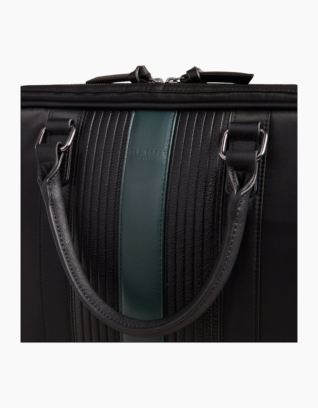 Ted Baker Rooky Core Twill Black Striped Document Bag
