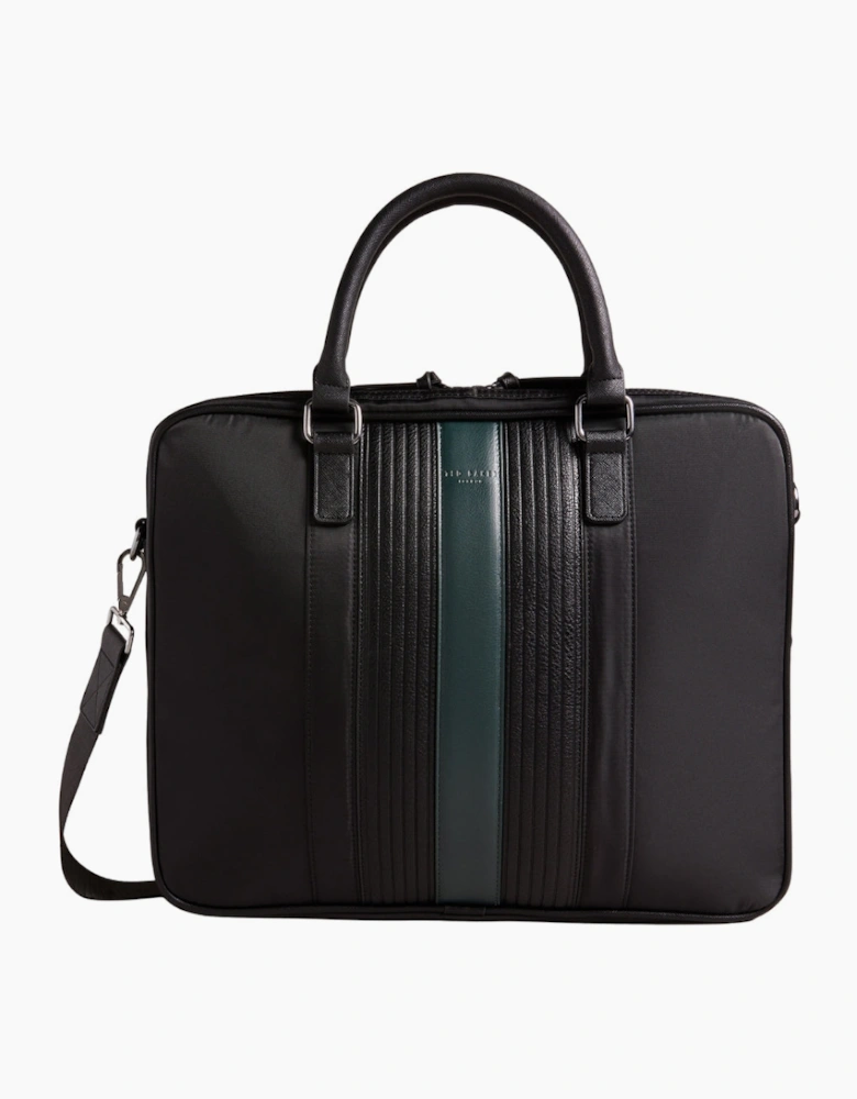 Ted Baker Rooky Core Twill Black Striped Document Bag