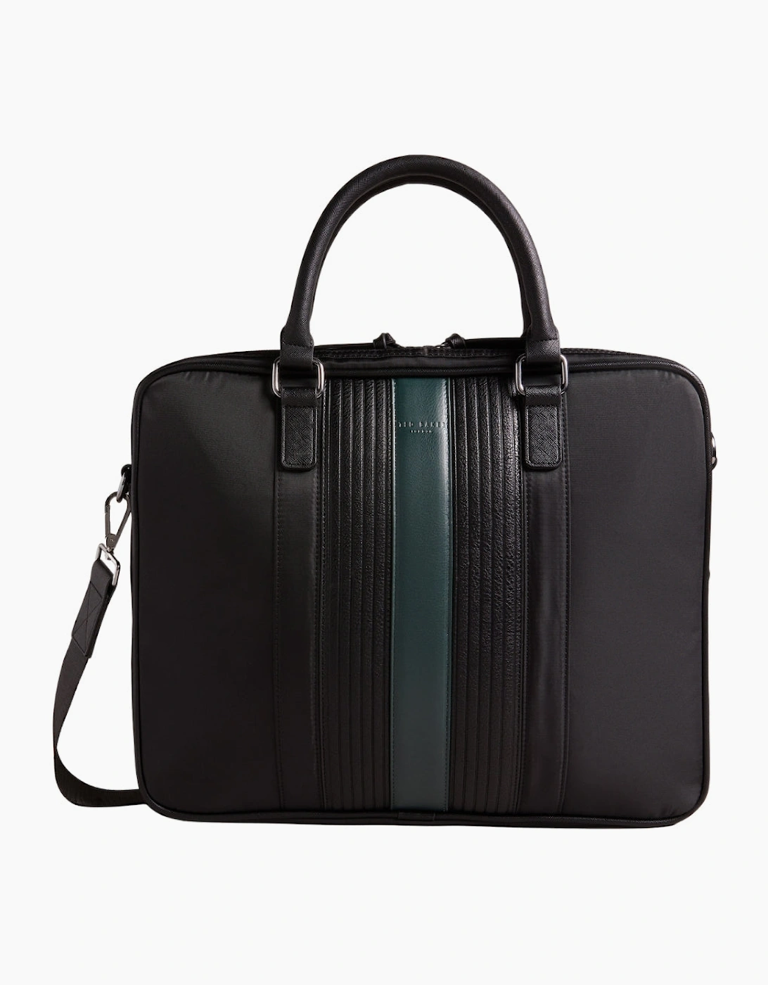 Ted Baker Rooky Core Twill Black Striped Document Bag