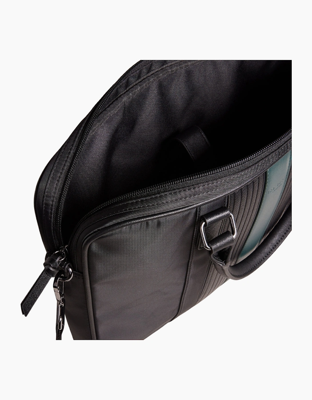 Ted Baker Rooky Core Twill Black Striped Document Bag