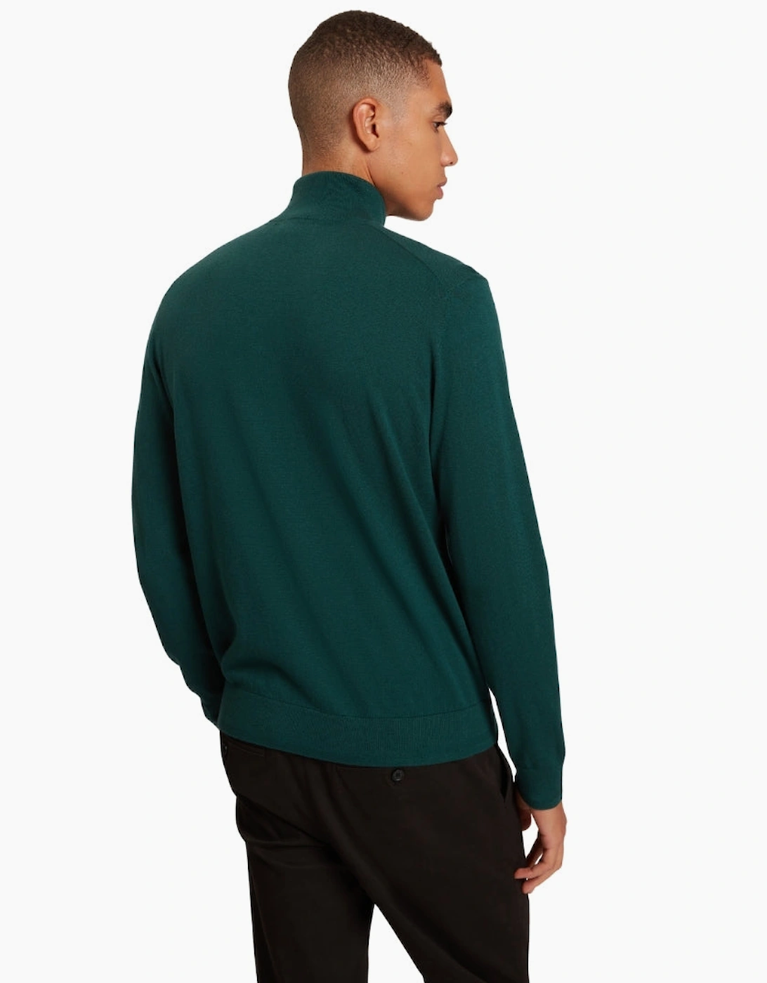 Ted Baker Artiss Core Dark Green Quarter Zip