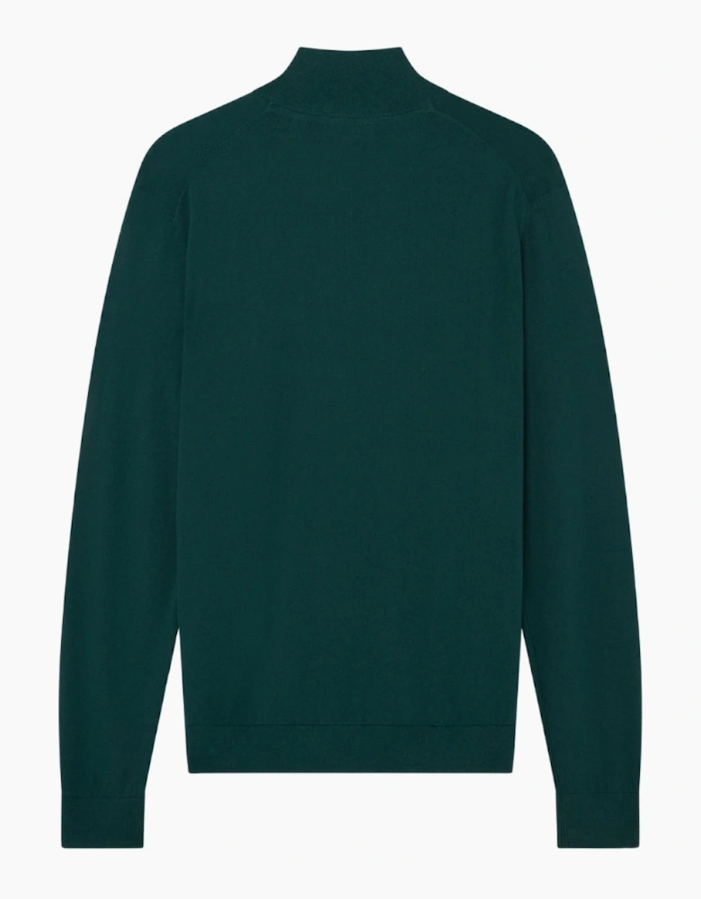 Ted Baker Artiss Core Dark Green Quarter Zip