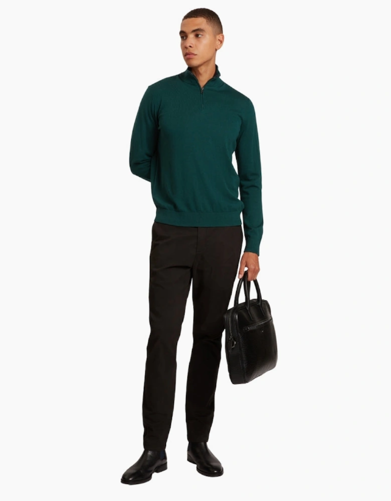 Ted Baker Artiss Core Dark Green Quarter Zip