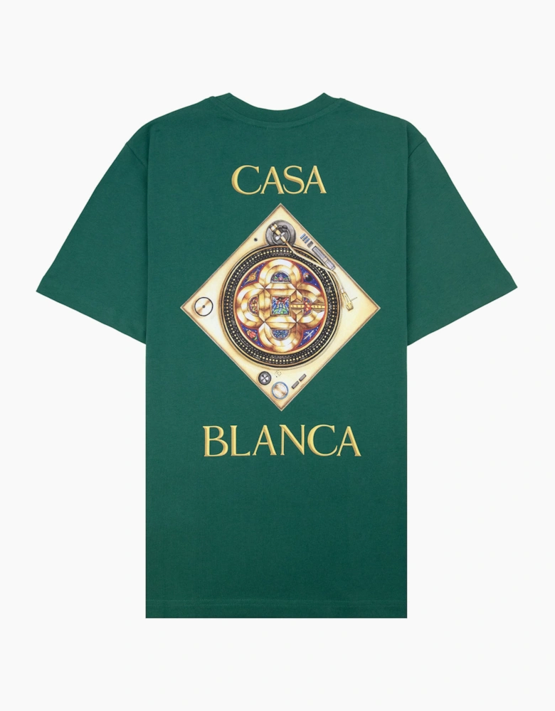 Casablanca Plafond Orne De Musique T-Shirt Green