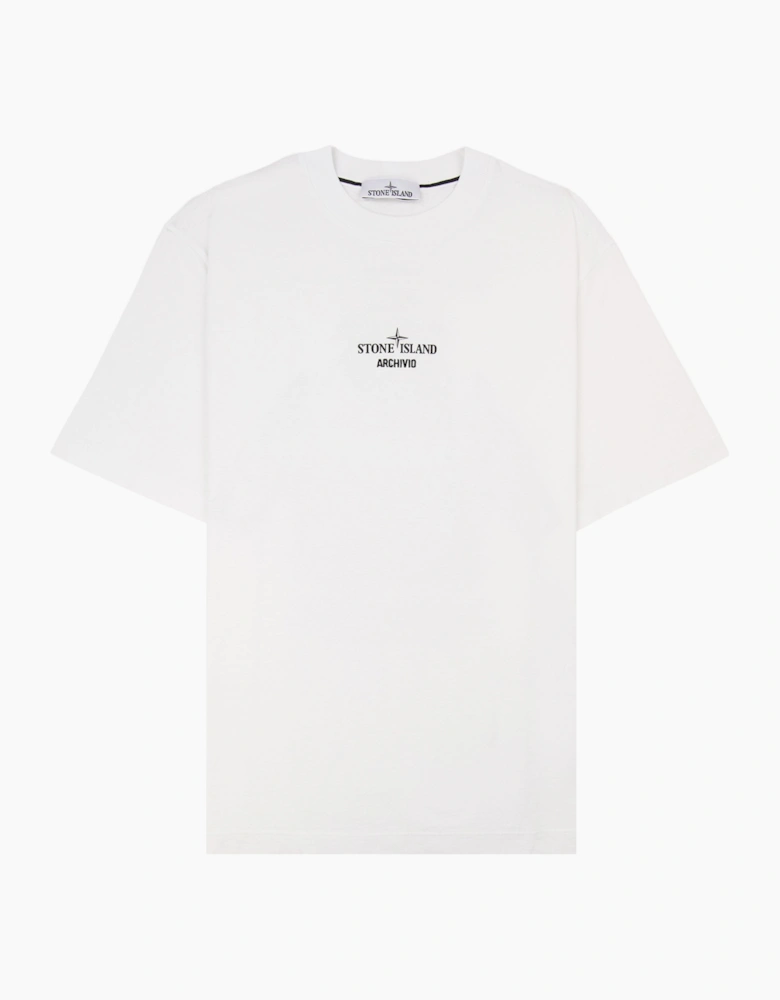 Stone Island 2100023 Regular Fit Archivio Print T-Shirt White V0001
