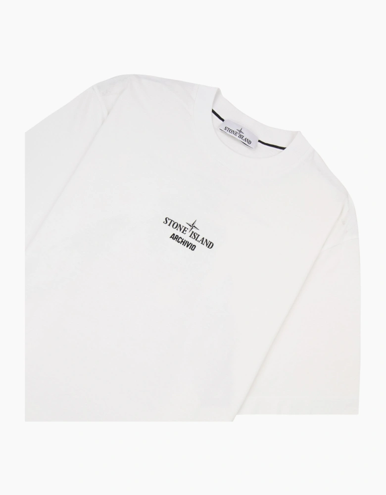 Stone Island 2100023 Regular Fit Archivio Print T-Shirt White V0001