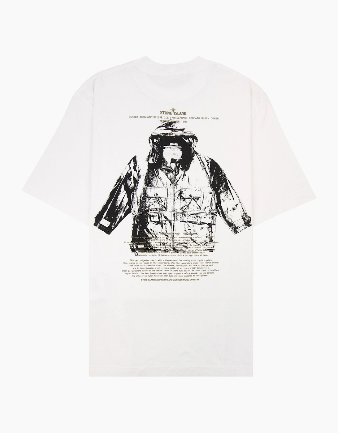 Stone Island 2100023 Regular Fit Archivio Print T-Shirt White V0001