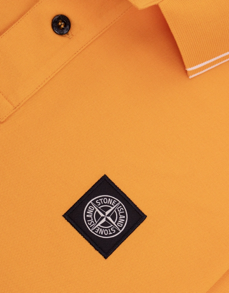 Stone Island Tip Polo SS Orange/White