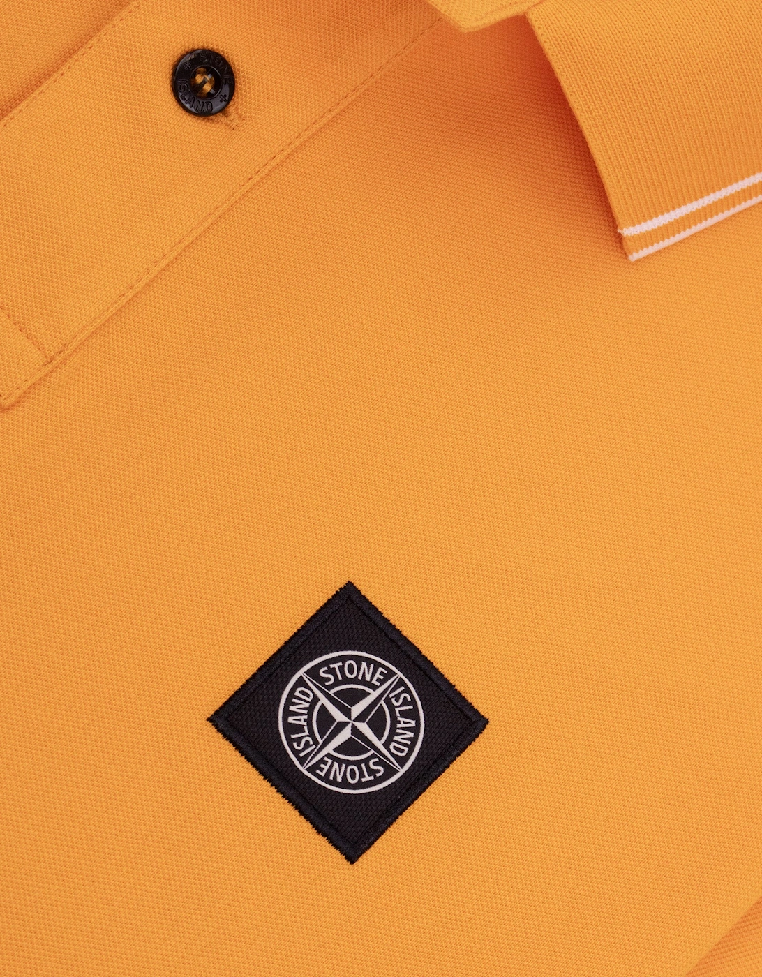 Stone Island Tip Polo SS Orange/White