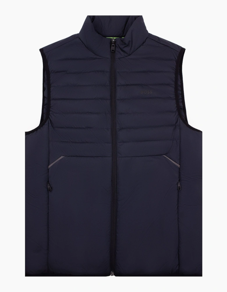 Hugo Boss Water Repellent Gilet with Reflective Accents Navy 402