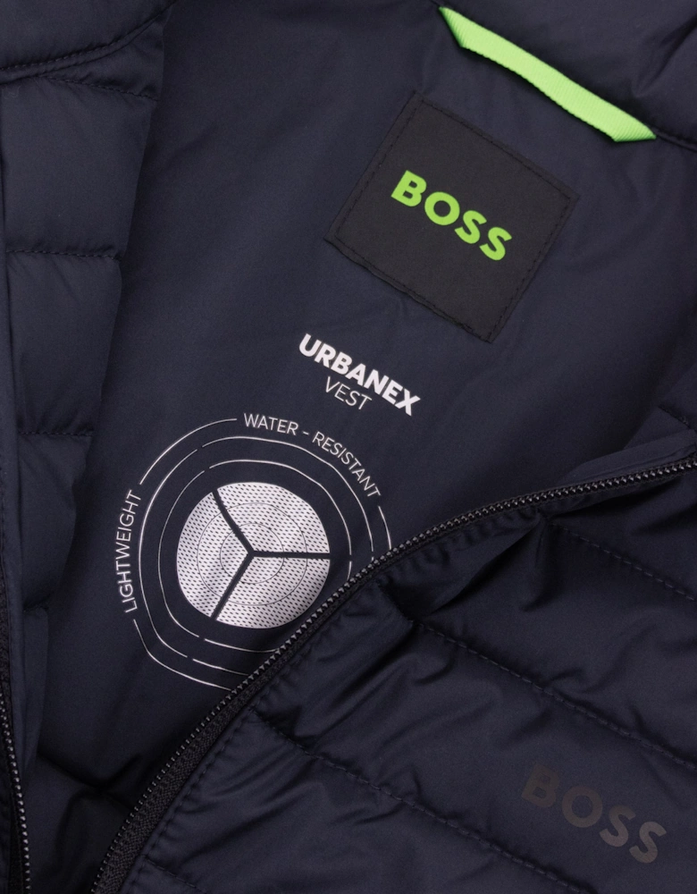 Hugo Boss Water Repellent Gilet with Reflective Accents Navy 402