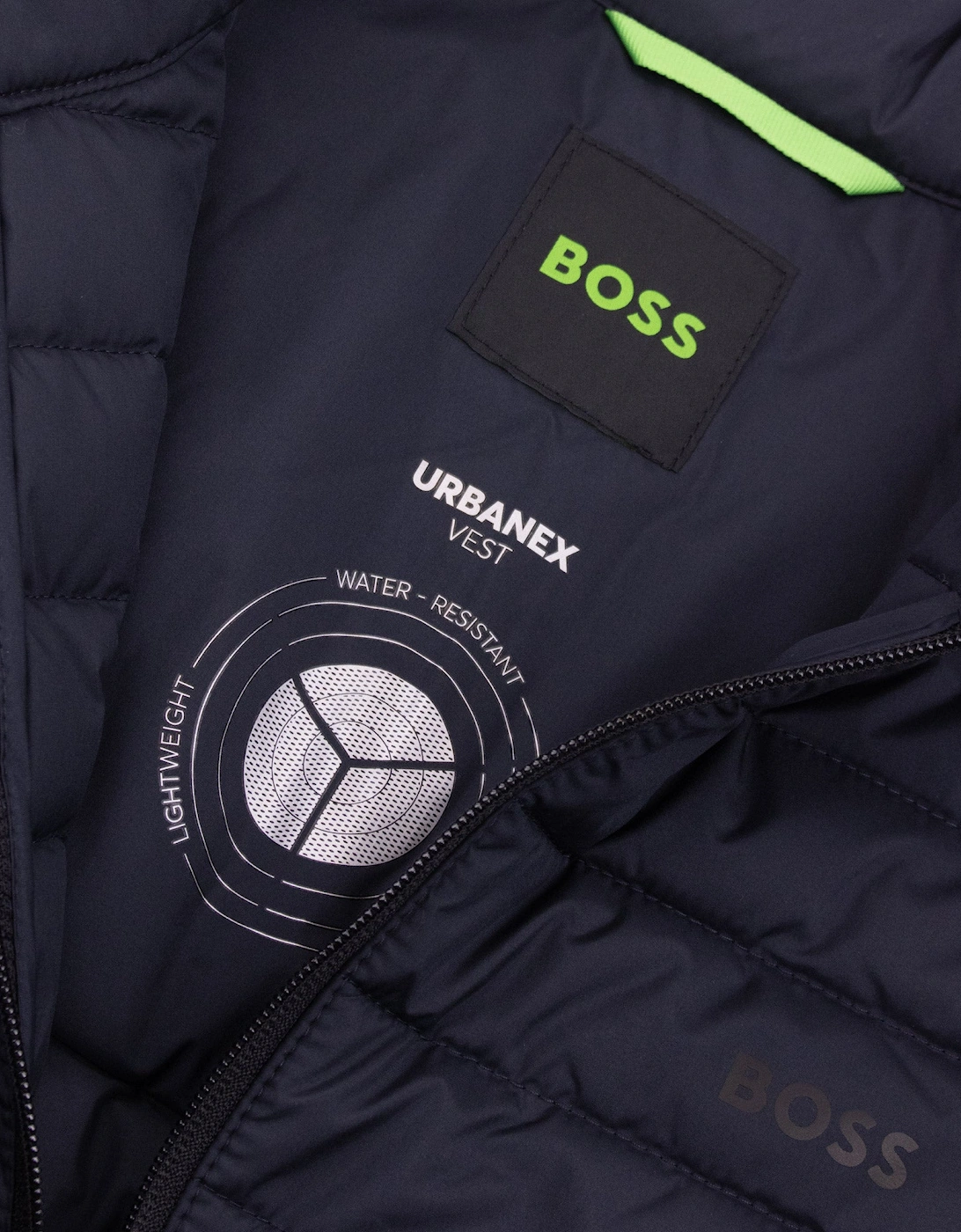 Hugo Boss Water Repellent Gilet with Reflective Accents Navy 402