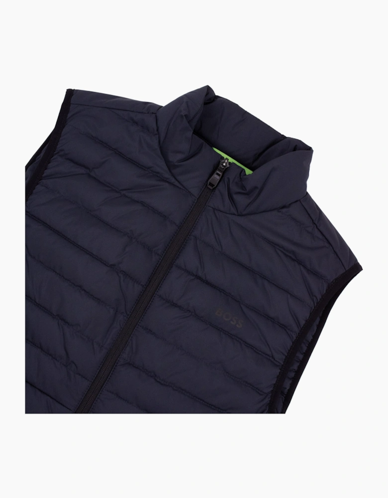 Hugo Boss Water Repellent Gilet with Reflective Accents Navy 402