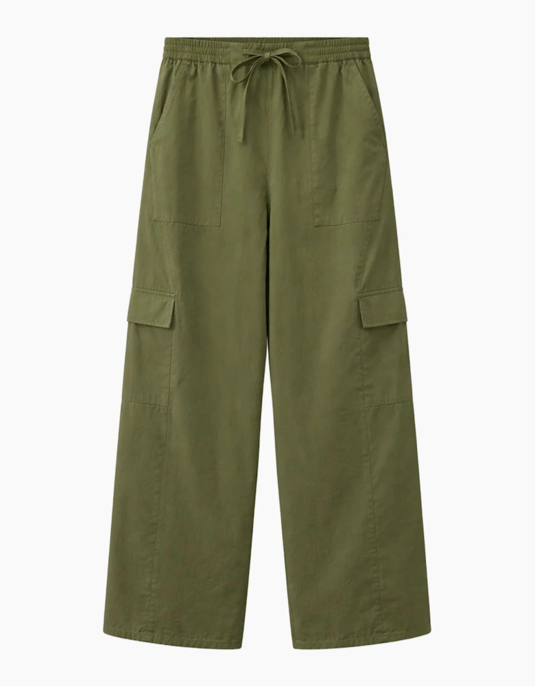 Khaki Cargo Pocket Trousers