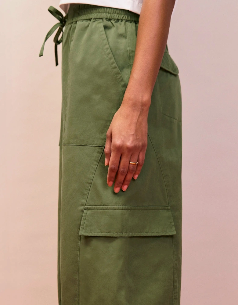 Khaki Cargo Pocket Trousers