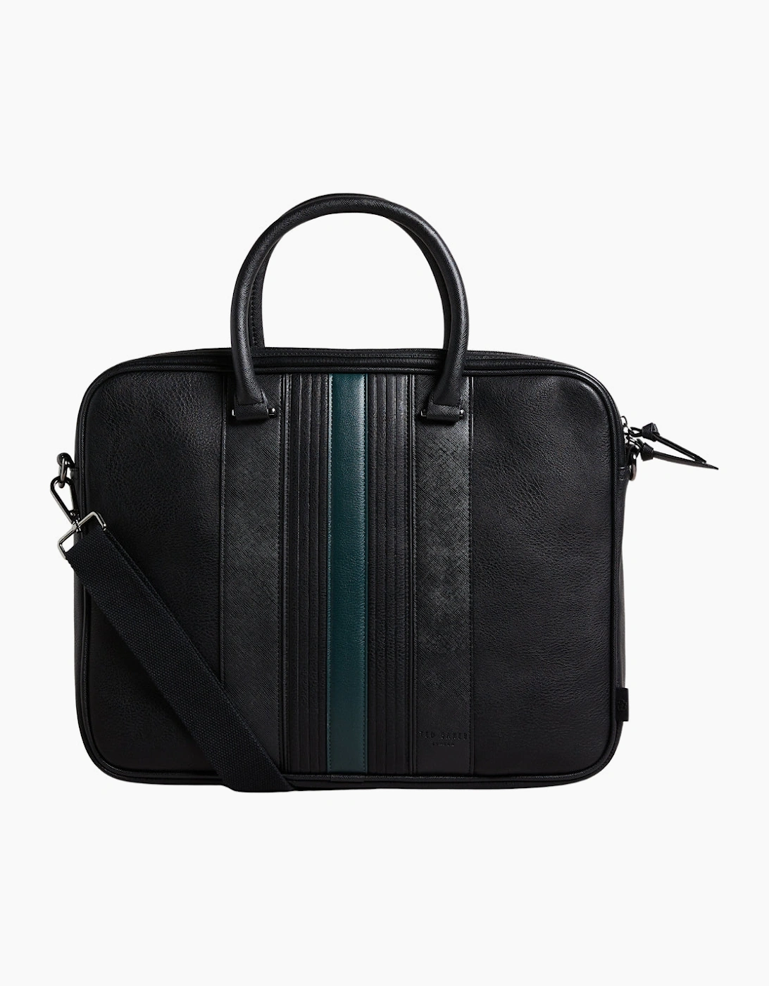 Ted Baker Men's Ted Baker Nevver Striped Black Document Bag