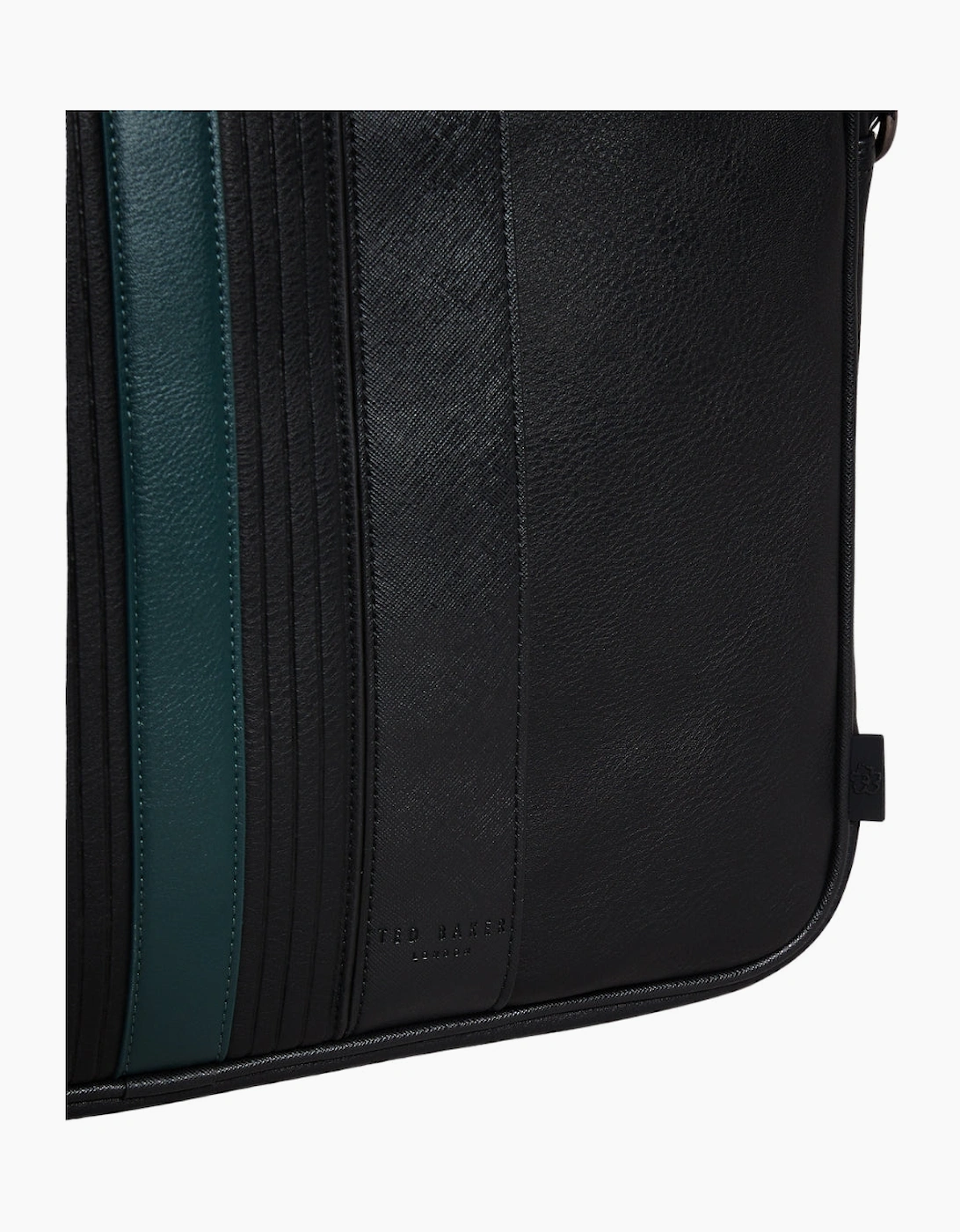 Ted Baker Nevver Striped Black Document Bag