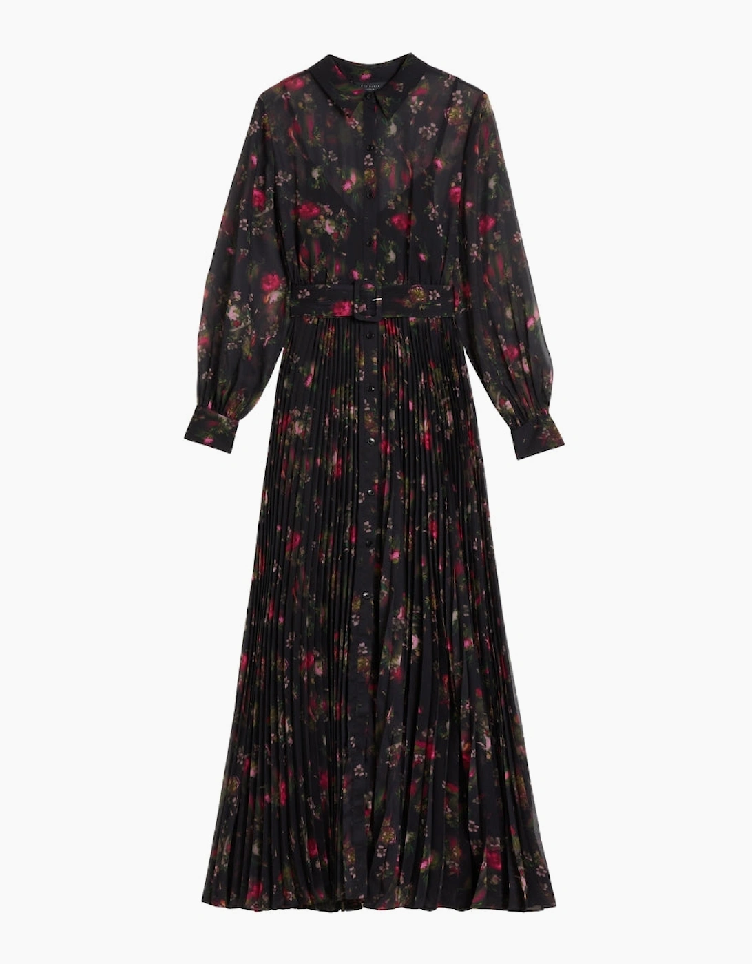 Ted Baker Women's Ted Baker Ceiba Printed Maxi Shirt Black Dress
