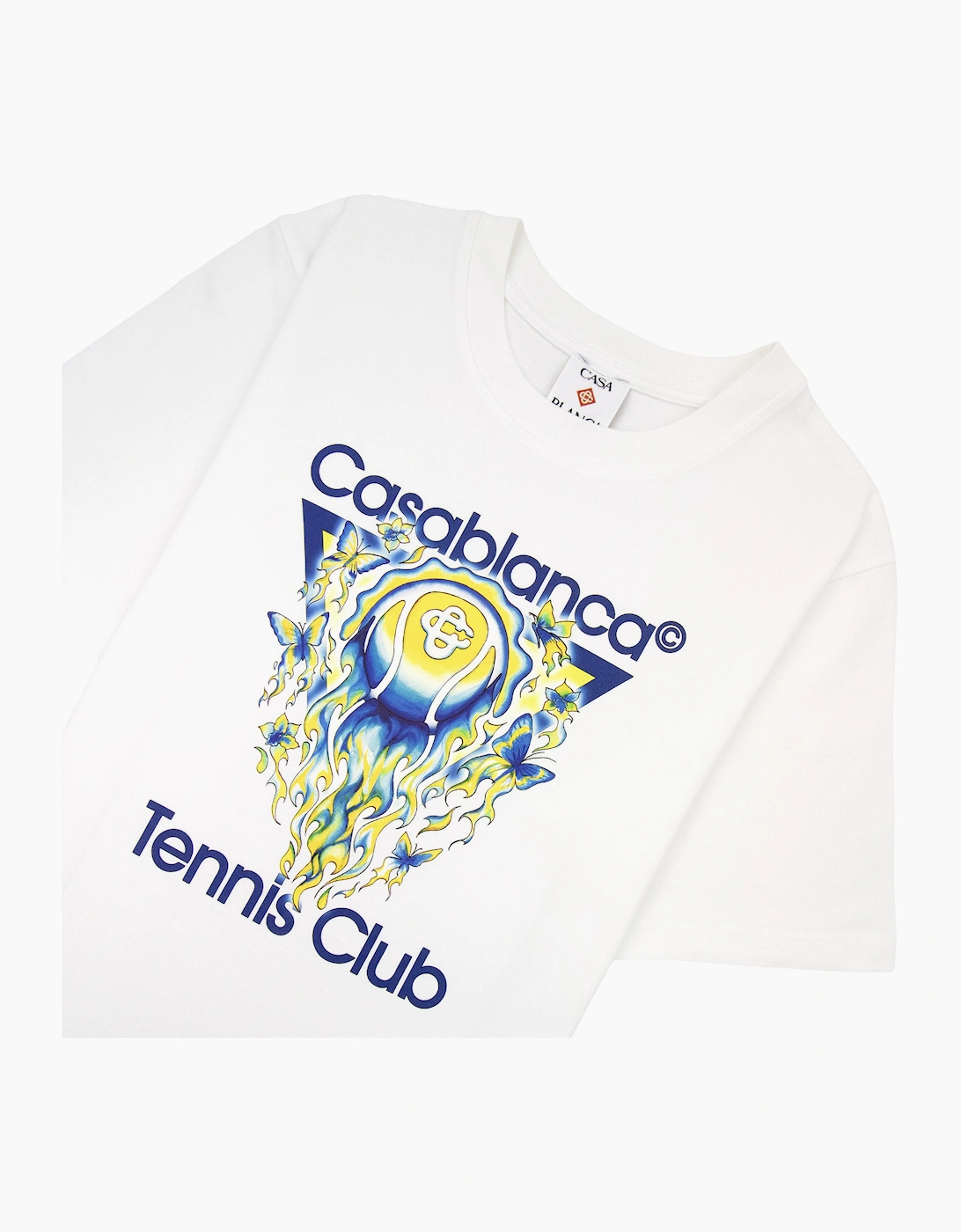 Casablanca Tennis Club Icon Classic T-Shirt Bright White